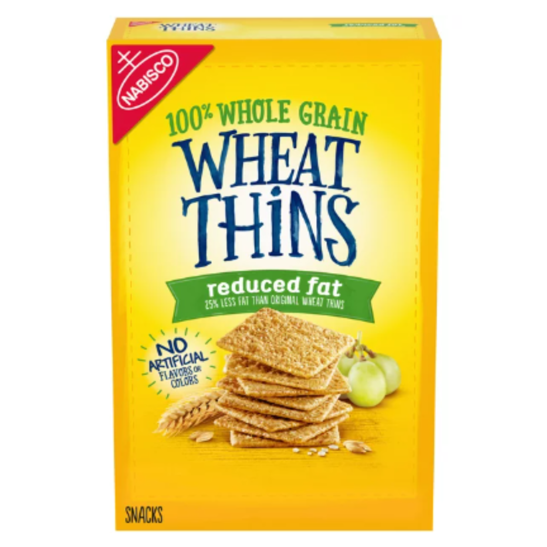 Wheat Thins Reduced Fat Whole Grain Wheat Crackers, 8 Ounce
