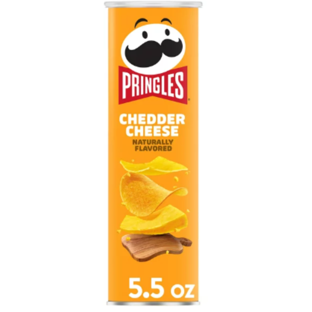 Pringles Potato Crisps Chips, Cheddar Cheese, 5.5 Ounce
