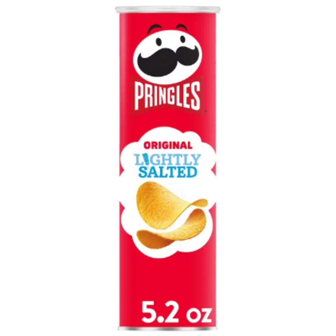 Pringles Potato Crisps Chips, Lightly Salted, 5.2 Ounce