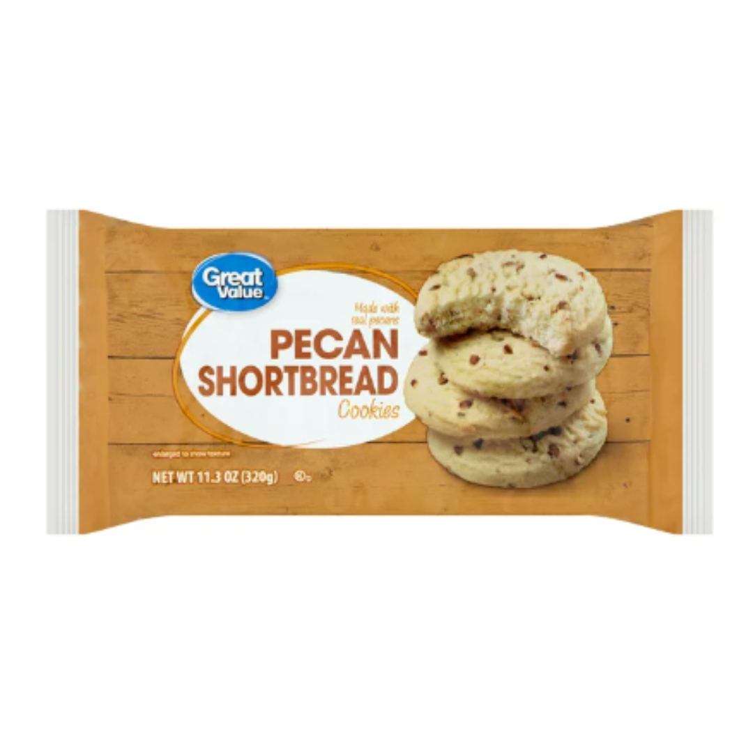 Great Value Pecan Shortbread Cookies, 11.3 Ounce