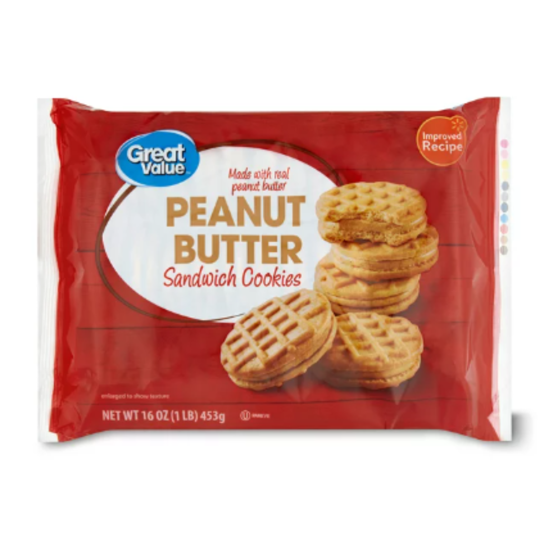 Great Value Peanut Butter Sandwich Cookies, 15.2 Ounce