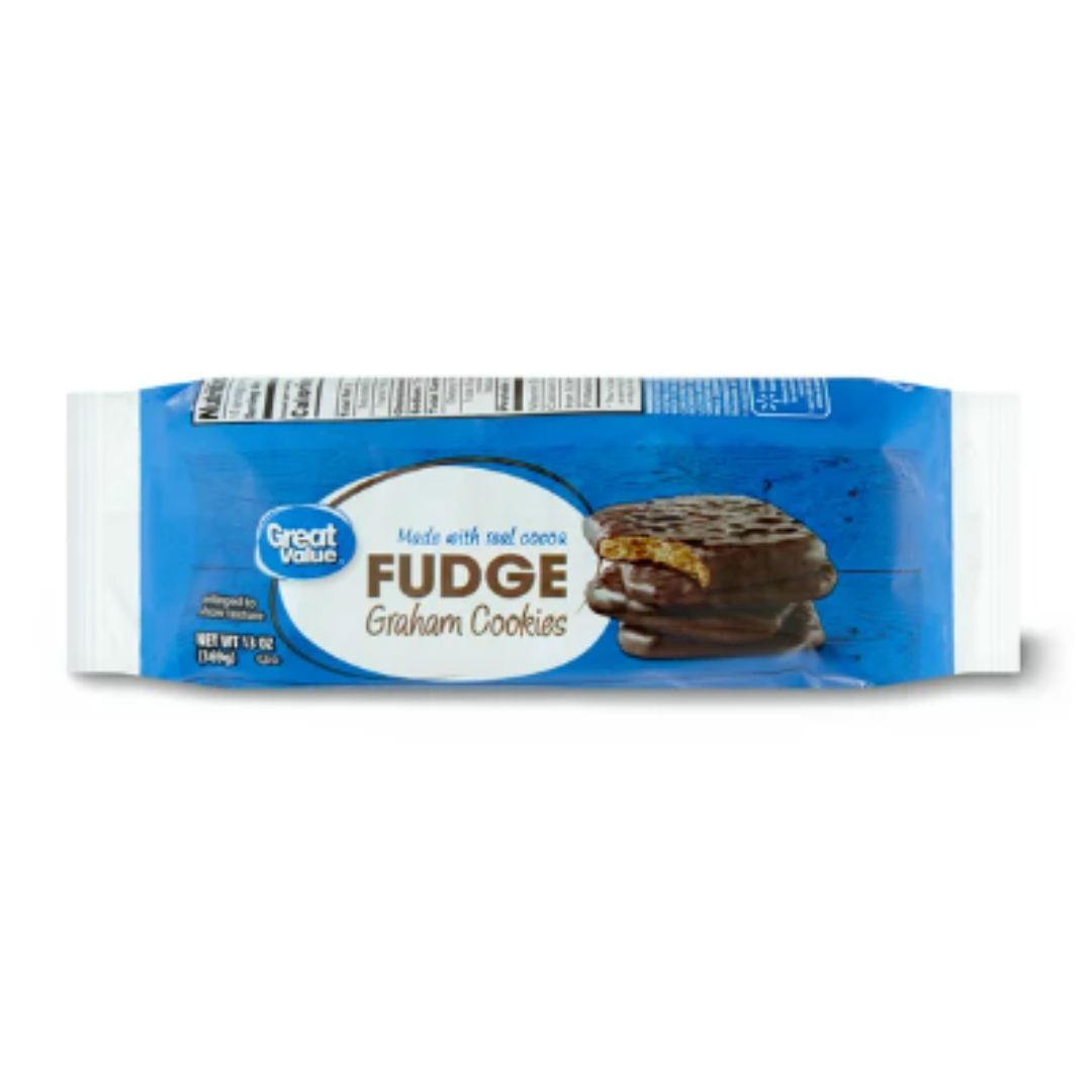 Great Value Fudge Graham Cookies, 13 Ounce