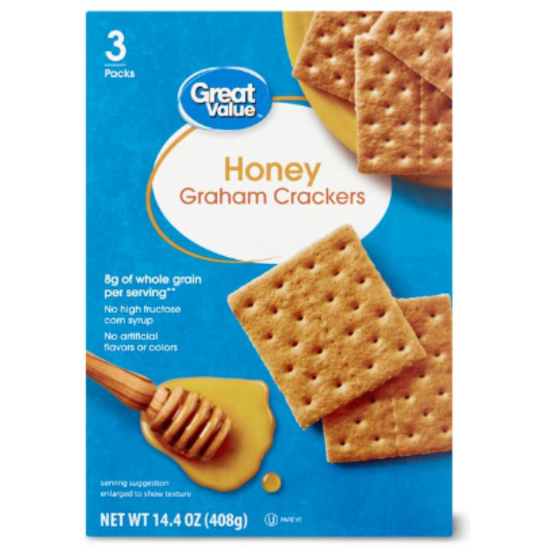 Great Value Honey Graham Crackers, 14.4 Ounce