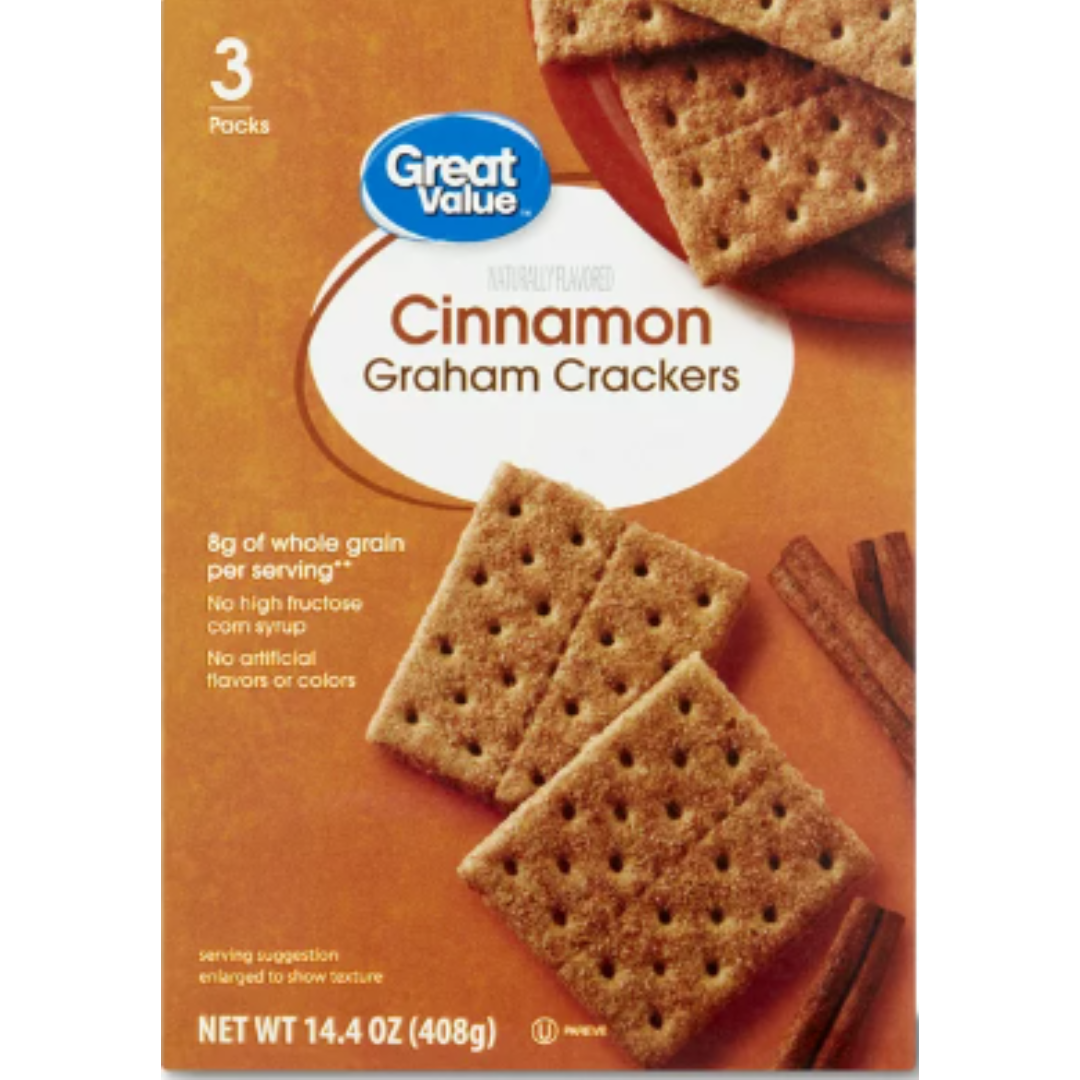 Great Value Cinnamon Graham Crackers, 14.4 Ounce