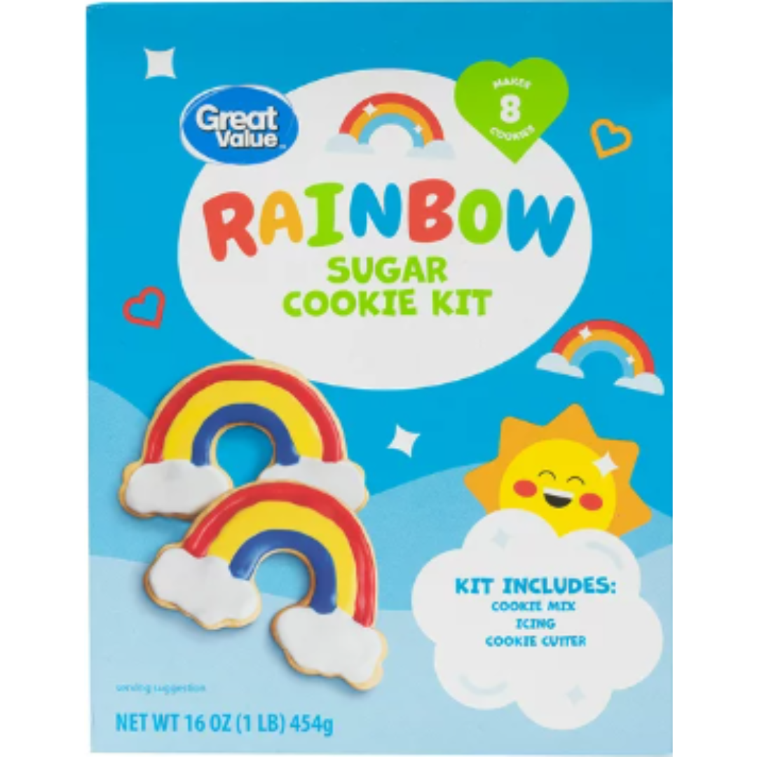 Great Value Rainbow Cookie Kit, 16 Ounce