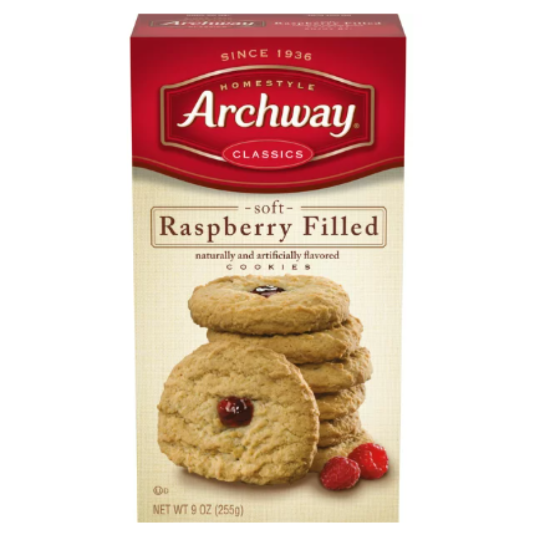 Archway Cookies, Raspberry Filled, 9 Ounce
