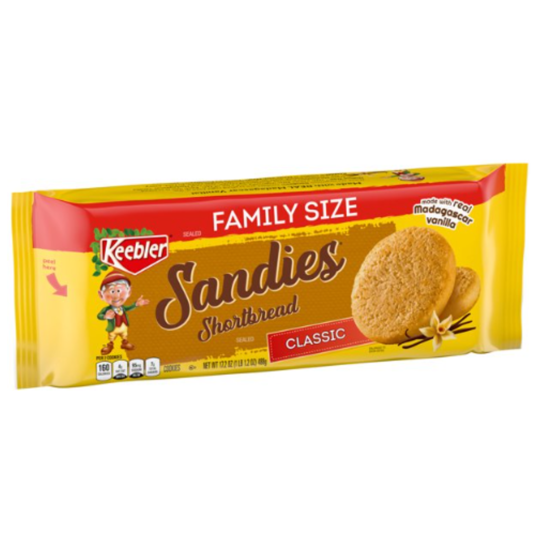 Keeblers Sandies Classic Shortbread Cookies, 17.2 Ounce