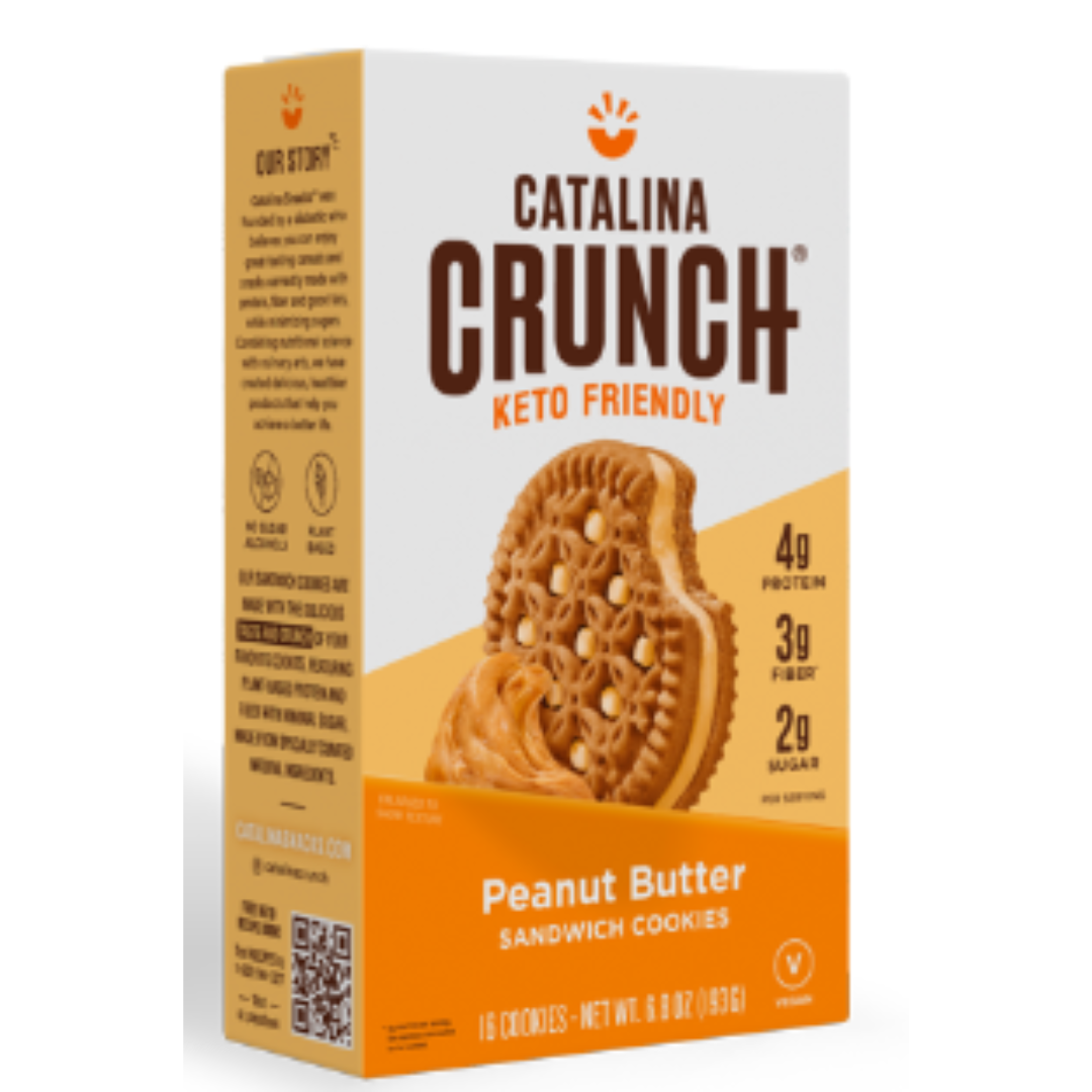 Catalina Crunch Peanut Butter Keto Sandwich Cookies 6.8 Ounce