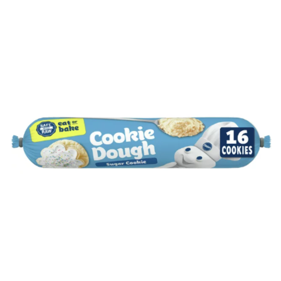 Pillsbury Ready To Bake Refrigerated Sugar Cookie Dough, 16.5 Ounce