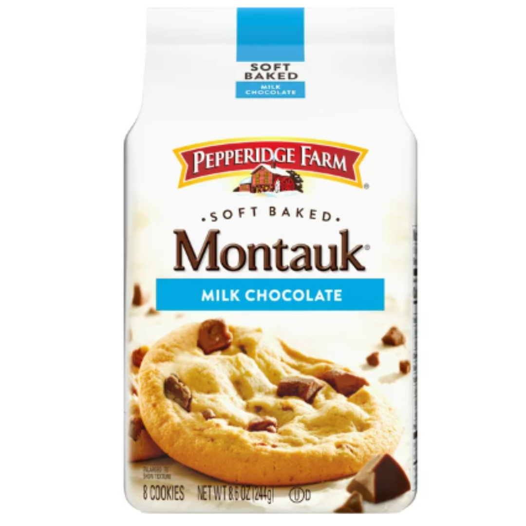 Pepperidge Farm Montauk Soft Baked Milk Chocolate Cookies, 8.6 Ounce