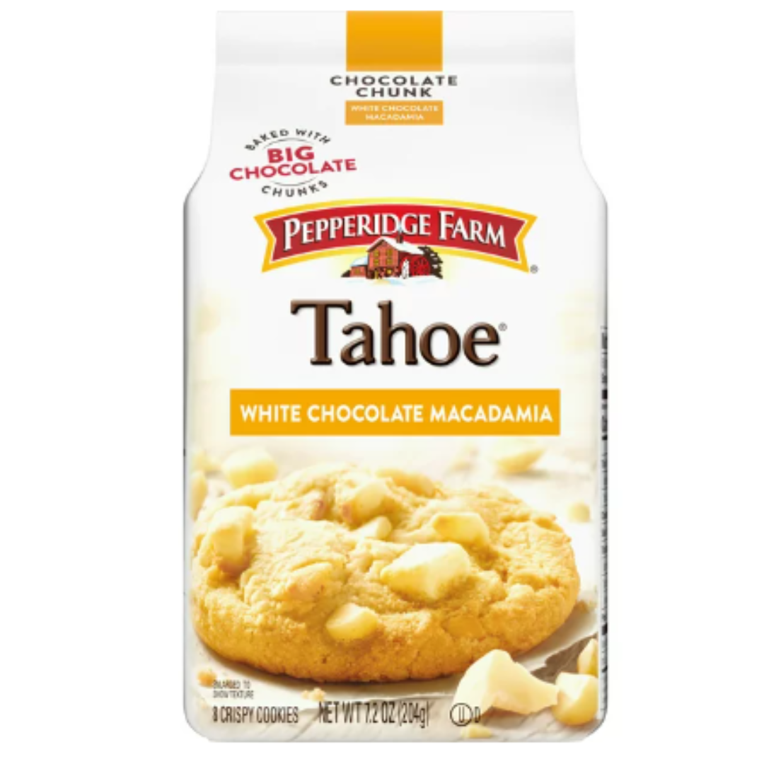 Pepperidge Farm Tahoe Crispy White Chocolate Macadamia Cookies, 7.2 Ounce