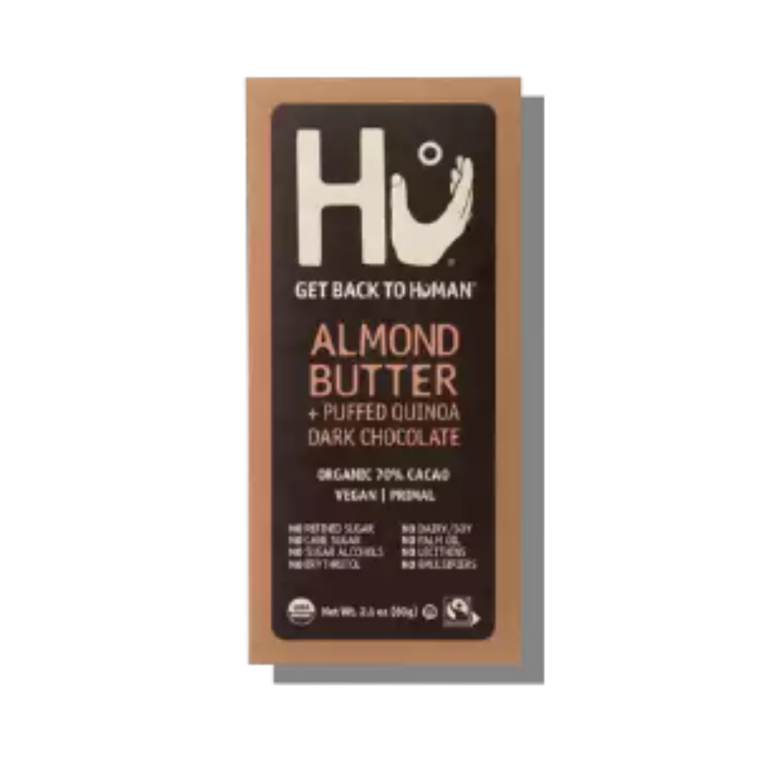 Hu Almond Butter + Puffed Quinoa Dark Chocolate 2.1 Ounce