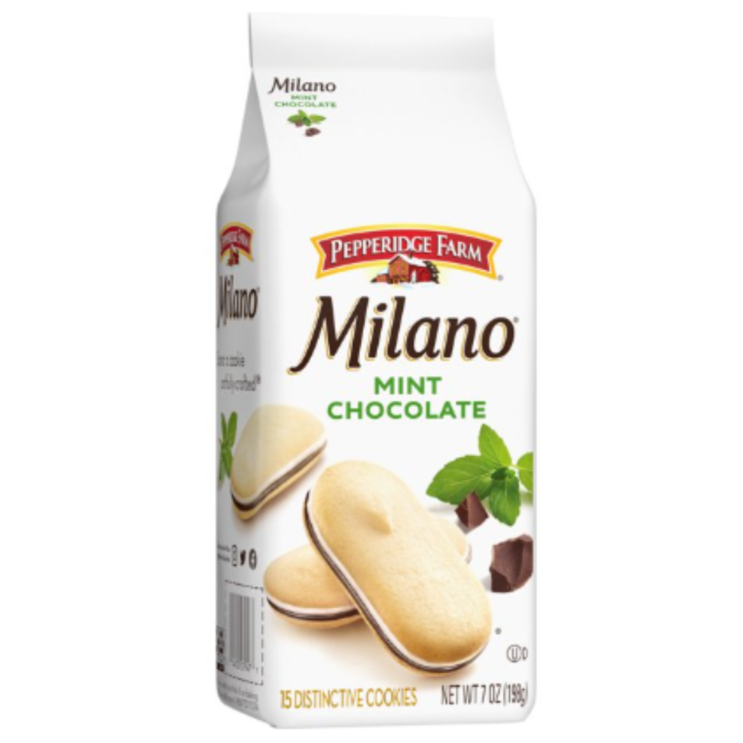 Pepperidge Farm Milano Mint Chocolate Cookies, 7 Ounce