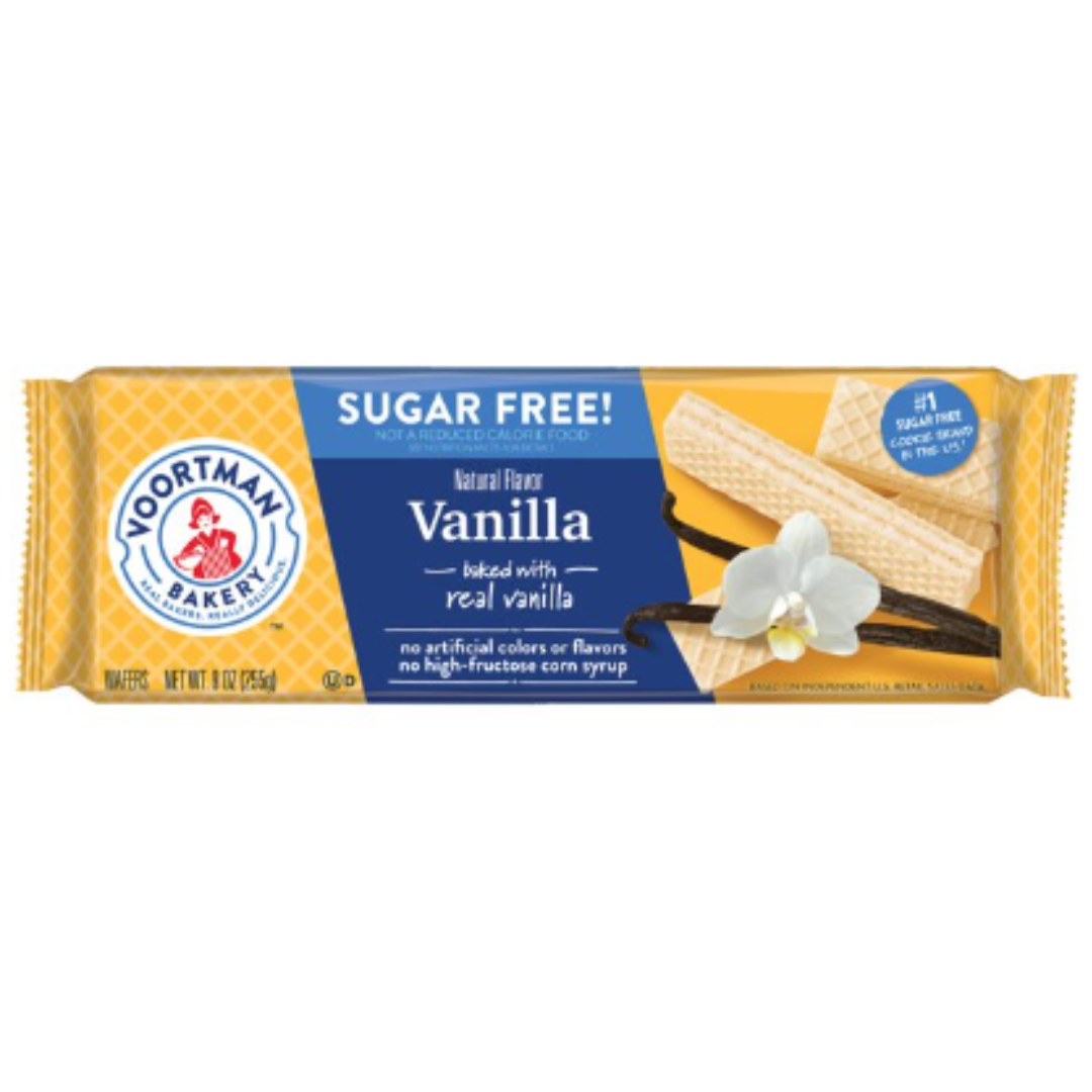 VOORTMAN Bakery Sugar Free Vanilla Wafers 9 Ounce