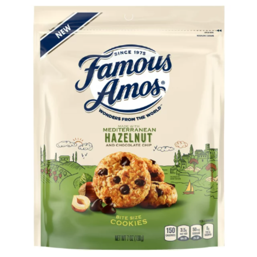 Famous Amos Mediterranean Hazelnut Cookies, 7 Ounce