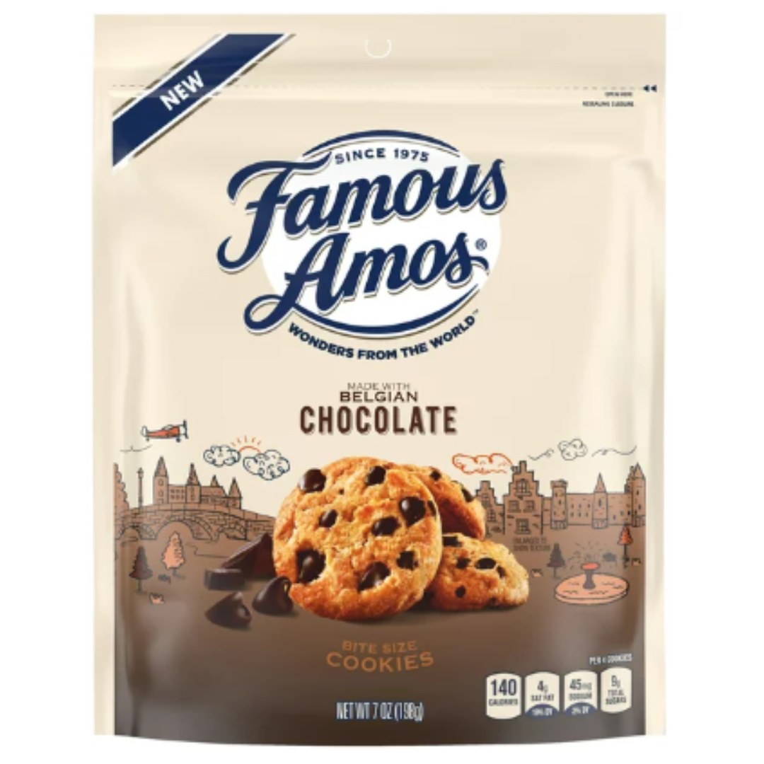 Famous Amos Belgian Chocolate Chip Cookies, 7 Ounce