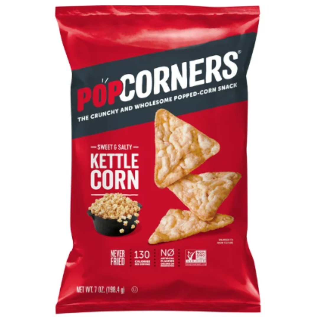 Popcorners Kettle Corn Popped Corn Snacks, 7 Ounce