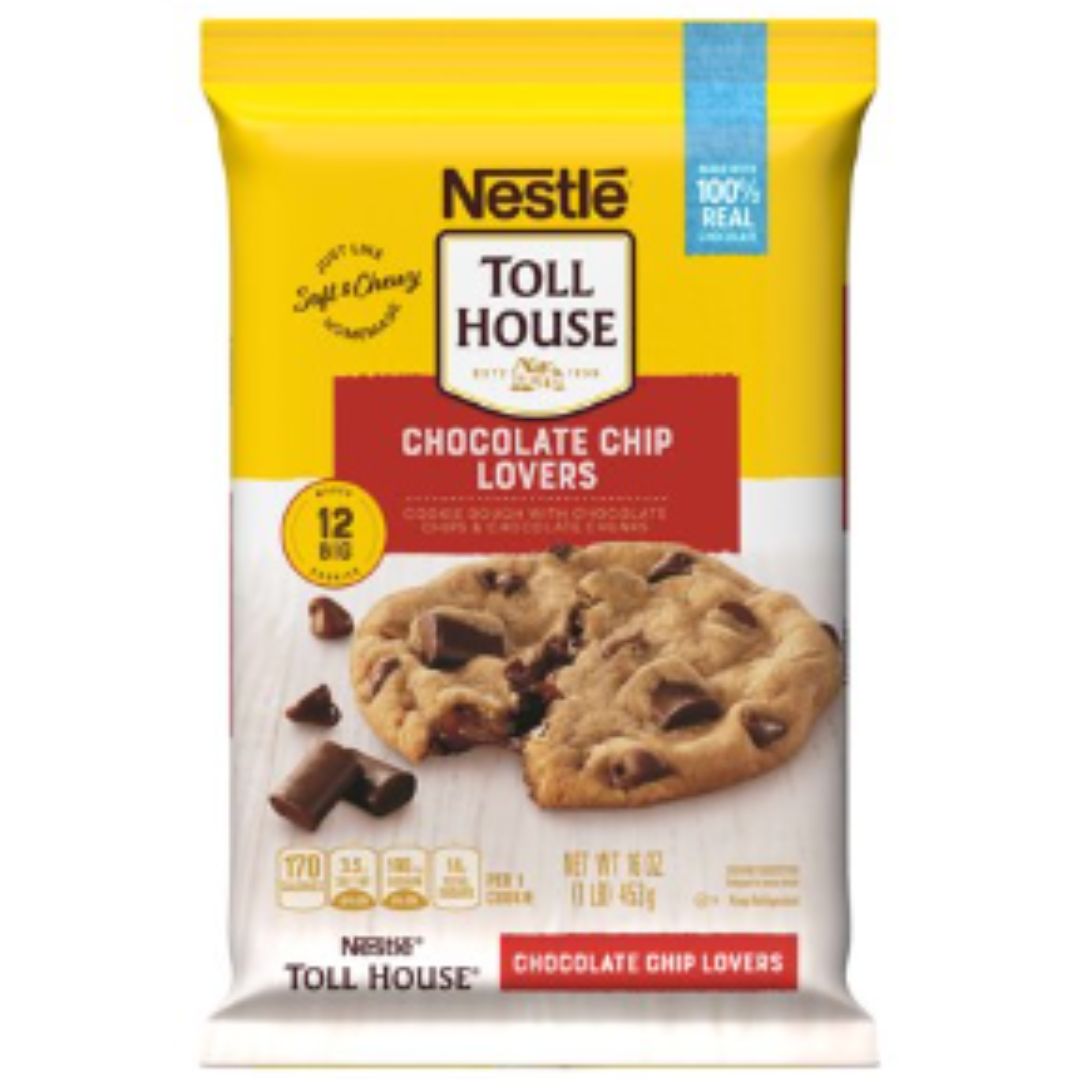 Nestle Toll House Chocolate Chip Lovers Cookie Dough 16 Ounce