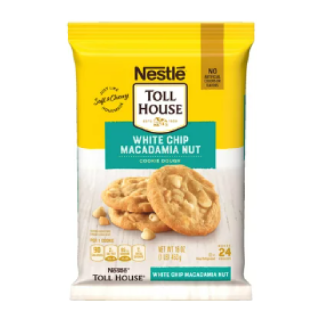 Nestle Toll House White Chip Macadamia Nut Cookie Dough 16 Ounce