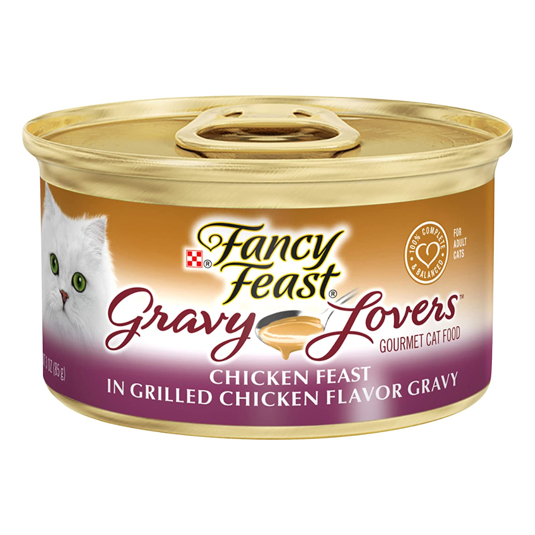 Fancy Feast Purina Gravy Lovers Adult Canned Wet Cat Food, 3 Ounce