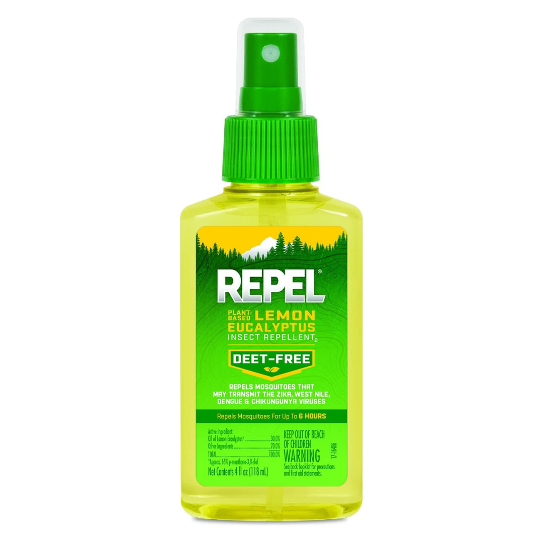 Repel Plant-Based Lemon Eucalyptus Insect Repellent, Repels Mosquitoes Up To 6 Hours, 4 Ounce - Pack of 6