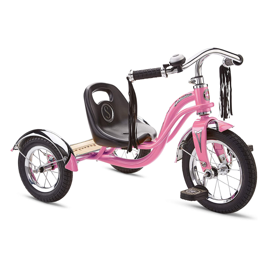 Schwinn Roadster Tricycle for Toddlers and Kids, Pink