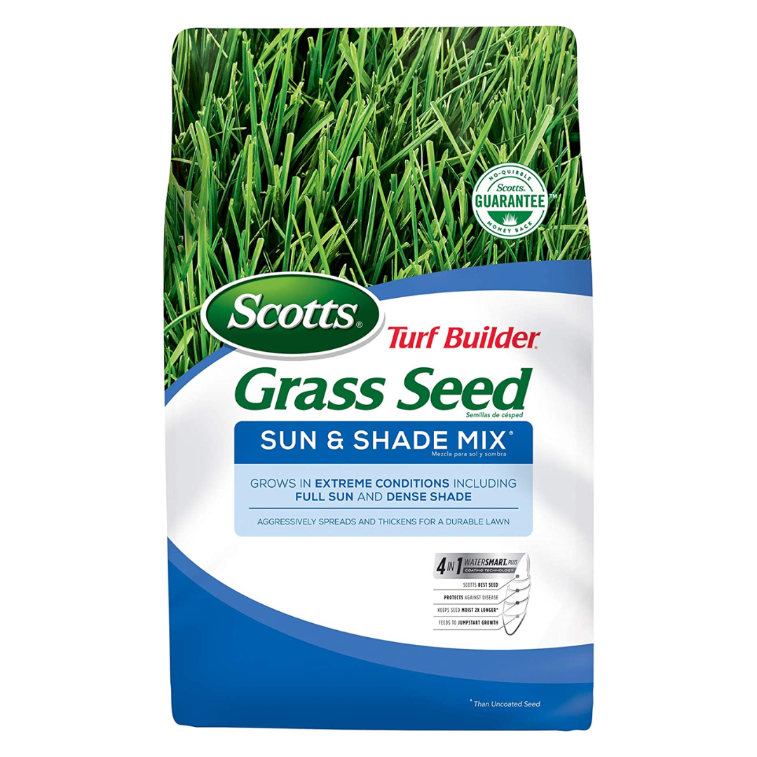 Scotts Turf Builder Sun and Shade Mix for Extreme Conditions including Full Sun and Dense Shade, 20 Pounds