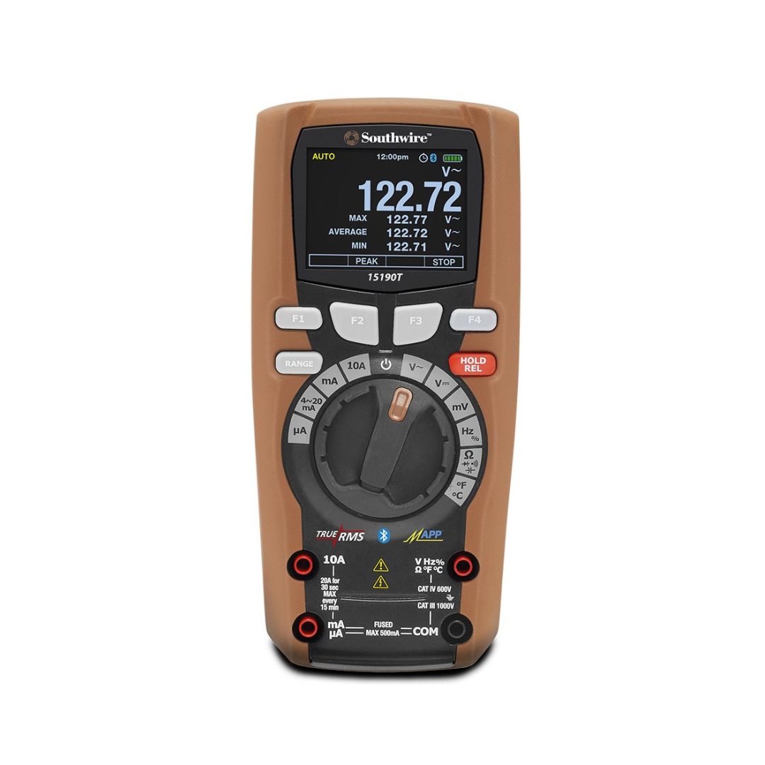 Southwire Tools & Equipment MaintenancePRO Color Screen Multimeter with MApp Mobile App 15190T