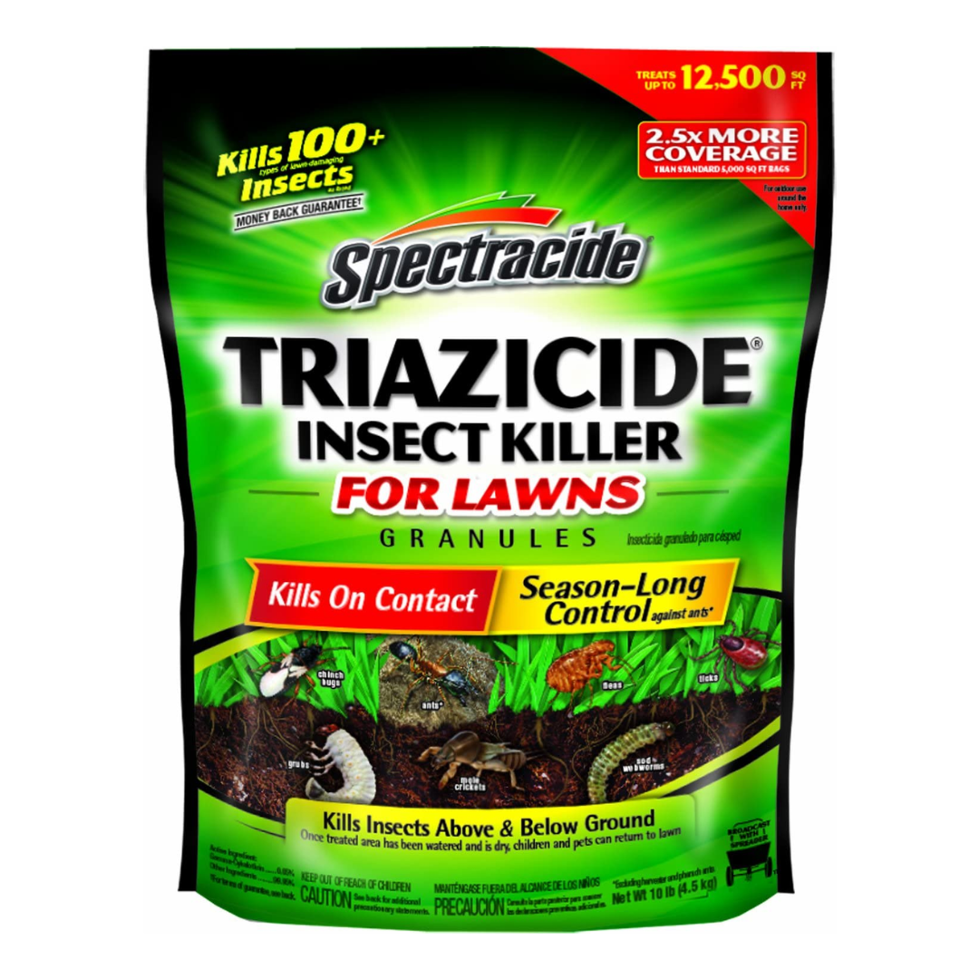 Spectracide 53944 Triazicide Insect Killer for Lawns Granules, 10 Pounds
