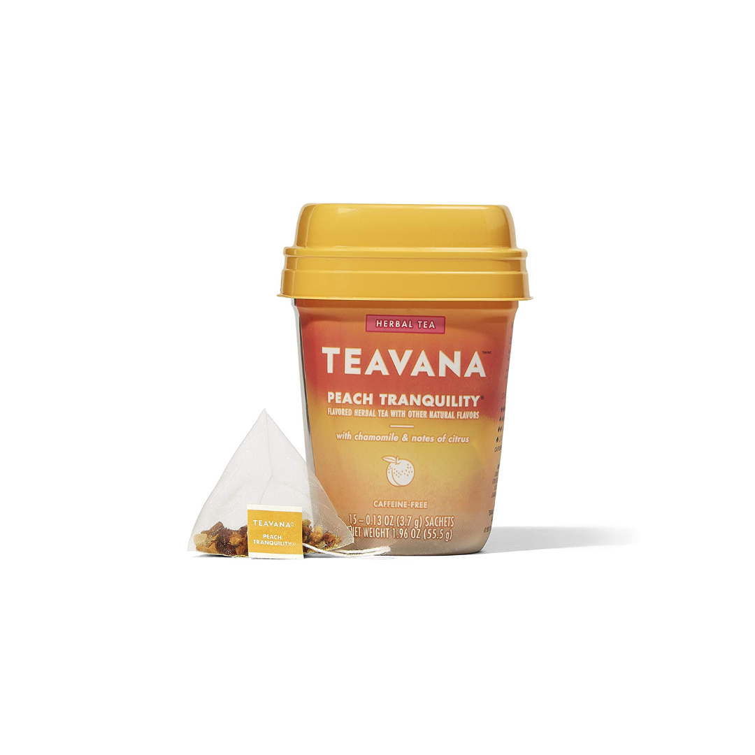 Teavana Peach Tranquility, Herbal Tea with Chamomile and Notes of Citrus - 60 Count
