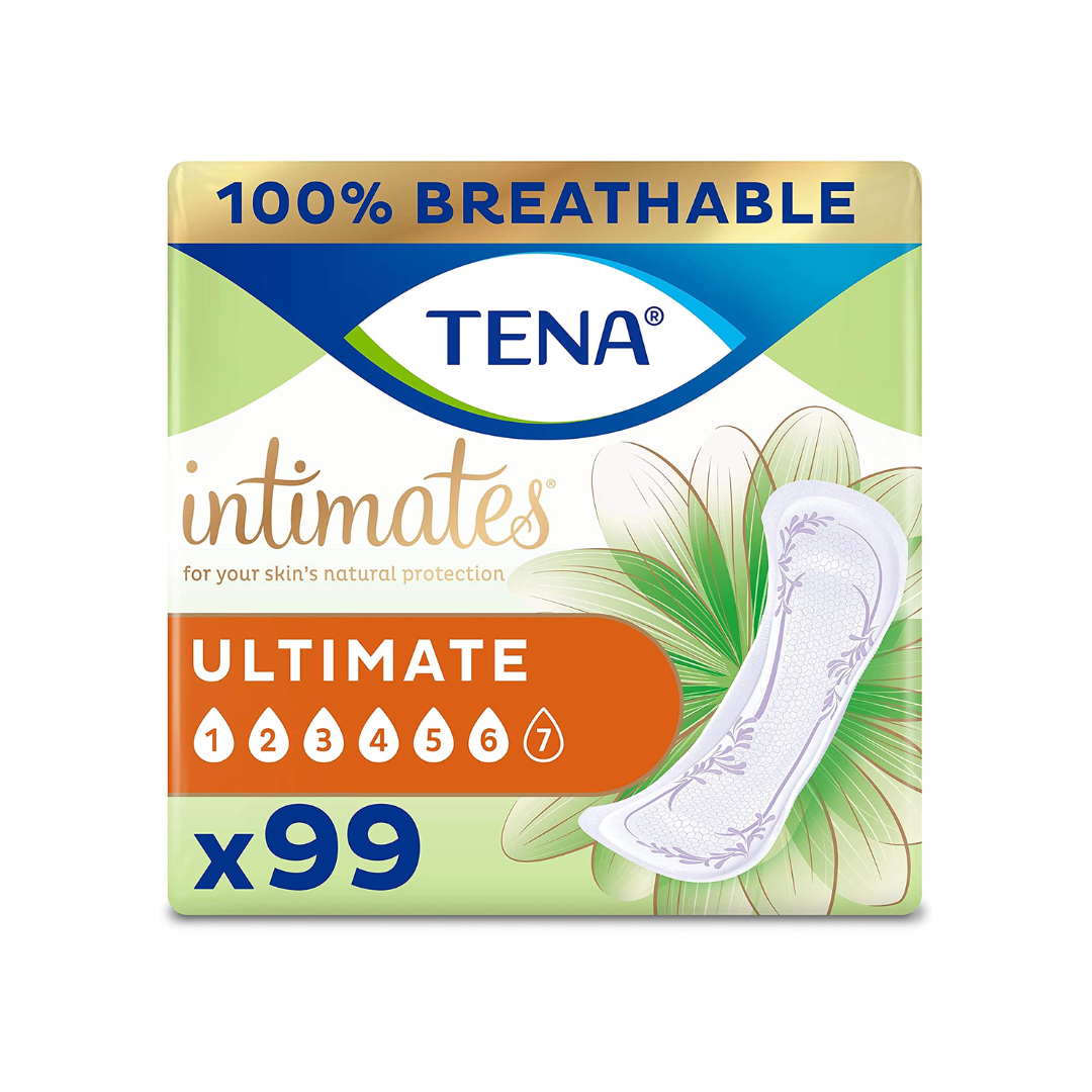 Tena Intimates Ultimate Absorbency Incontinence/Bladder Control Pad for Women, Regular Length, 99 Count - 33 Count Pack of 3