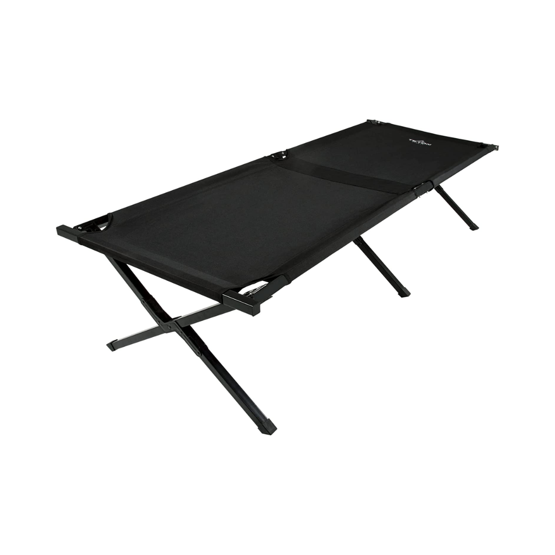TETON Sports Camping Cot with Patented Pivot Arm - Folding Camping Cot for Car & Tent Camping