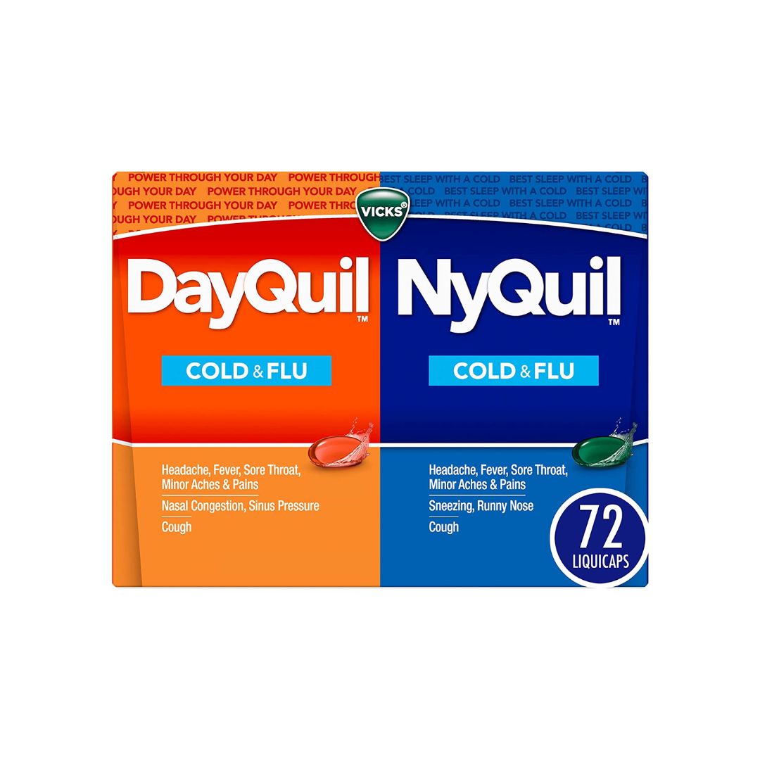 Vicks DayQuil & NyQuil LiquiCaps - 48 DayQuil, 24 NyQuil