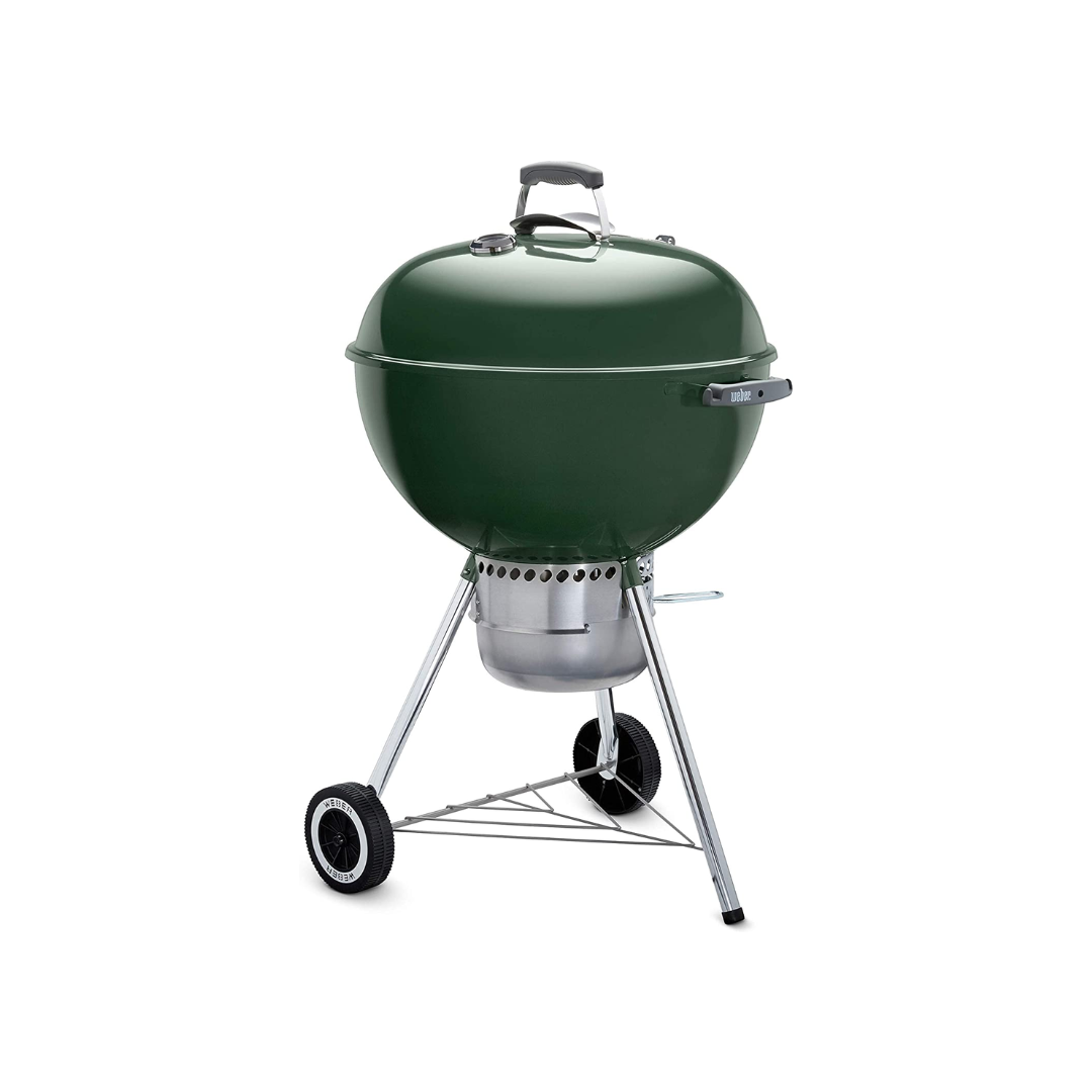 Weber Original Kettle Premium Charcoal Grill, Green, 22 Inches