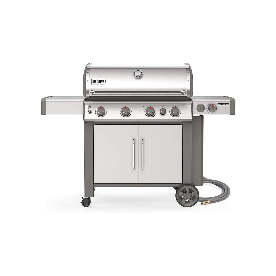 Weber 67006001 Genesis II S-435 4-Burner Natural Gas Grill, Stainless Steel