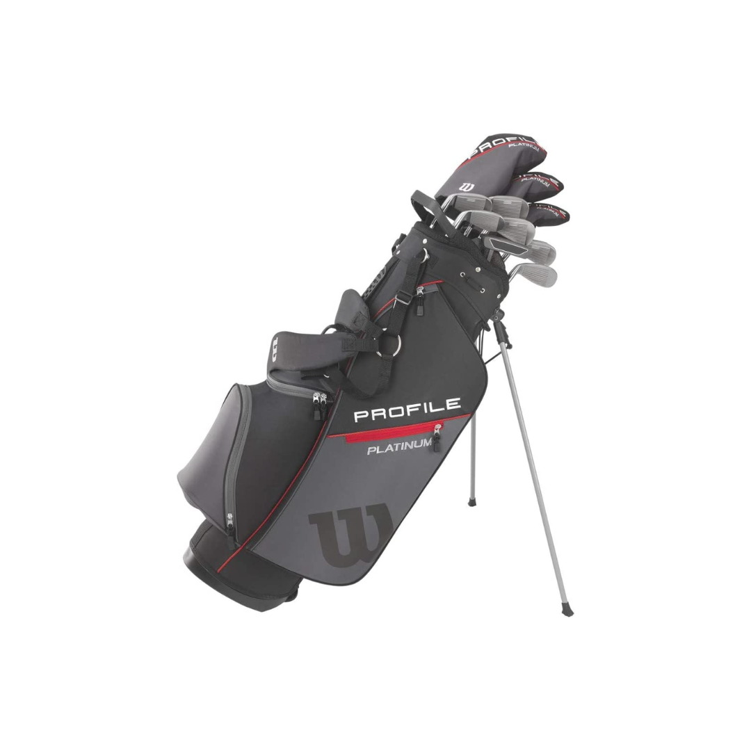 WILSON Men's Profile Platinum Complete Golf Club Package Set, Stand Bag, Right Handeded