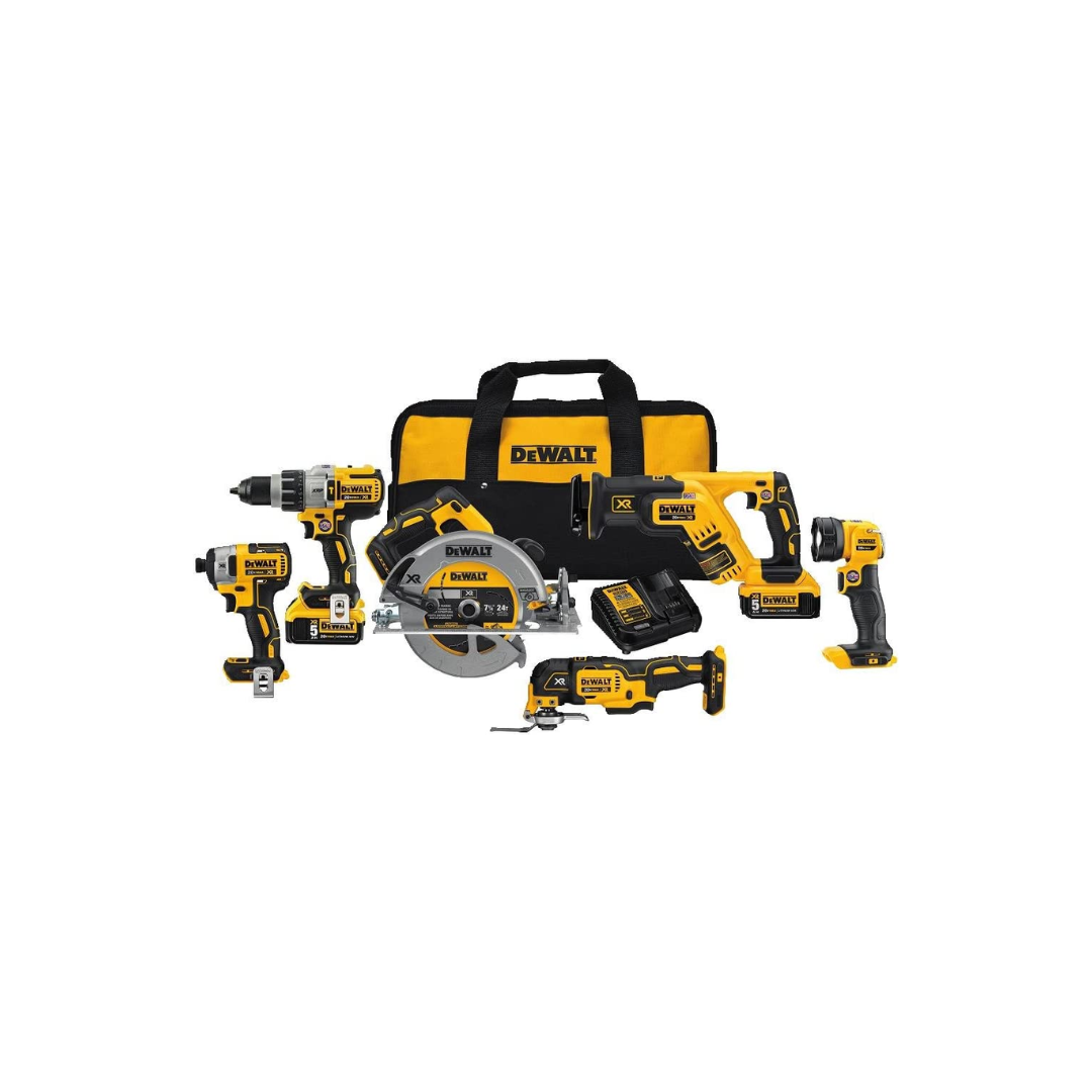 DEWALT DCK694P2 20V MAX XR Brushless Combo Kit, Premium 6-Tool