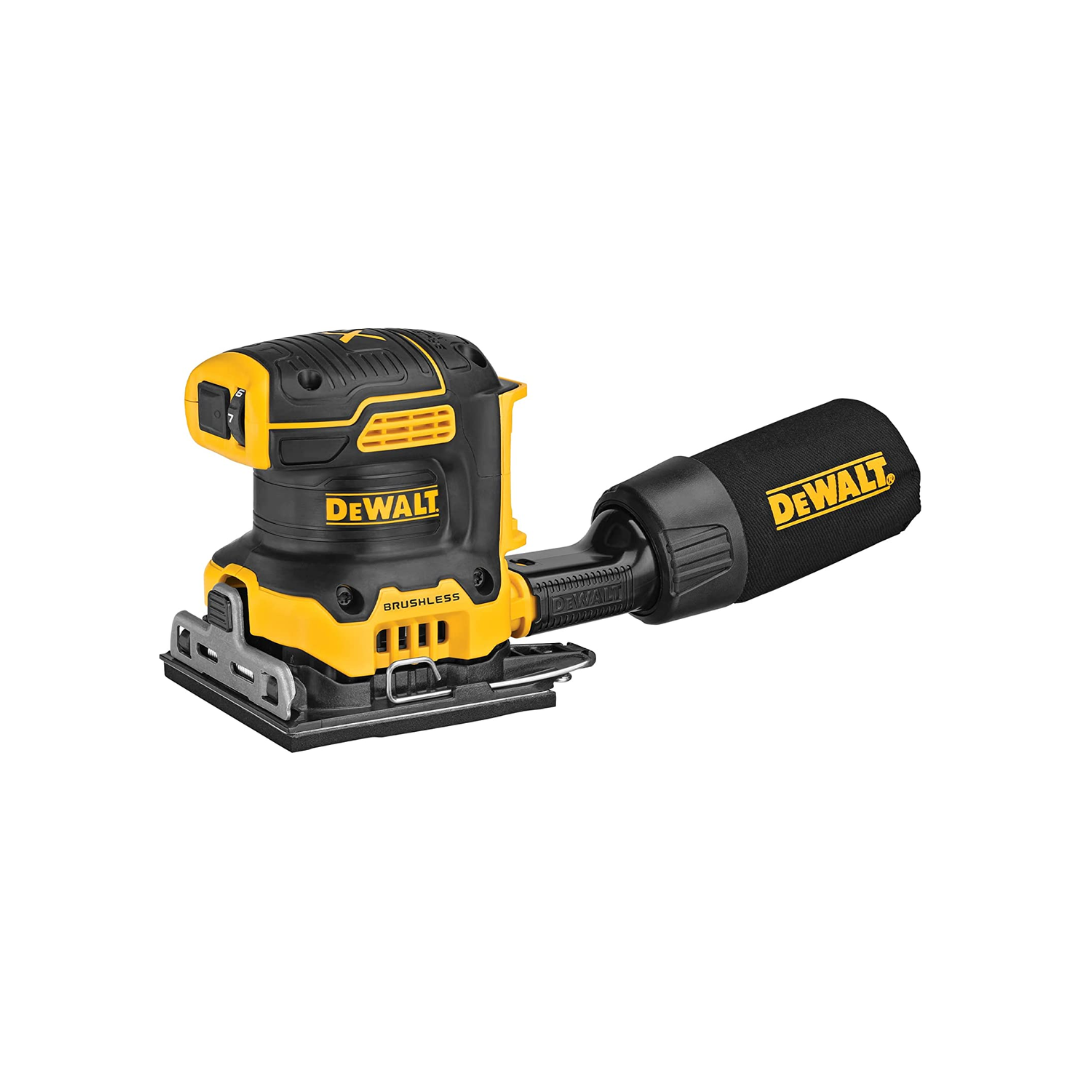 DEWALT DCW200B 20V MAX XR Palm Sander, Sheet, Variable Speed, 1/4-Inch, Tool Only