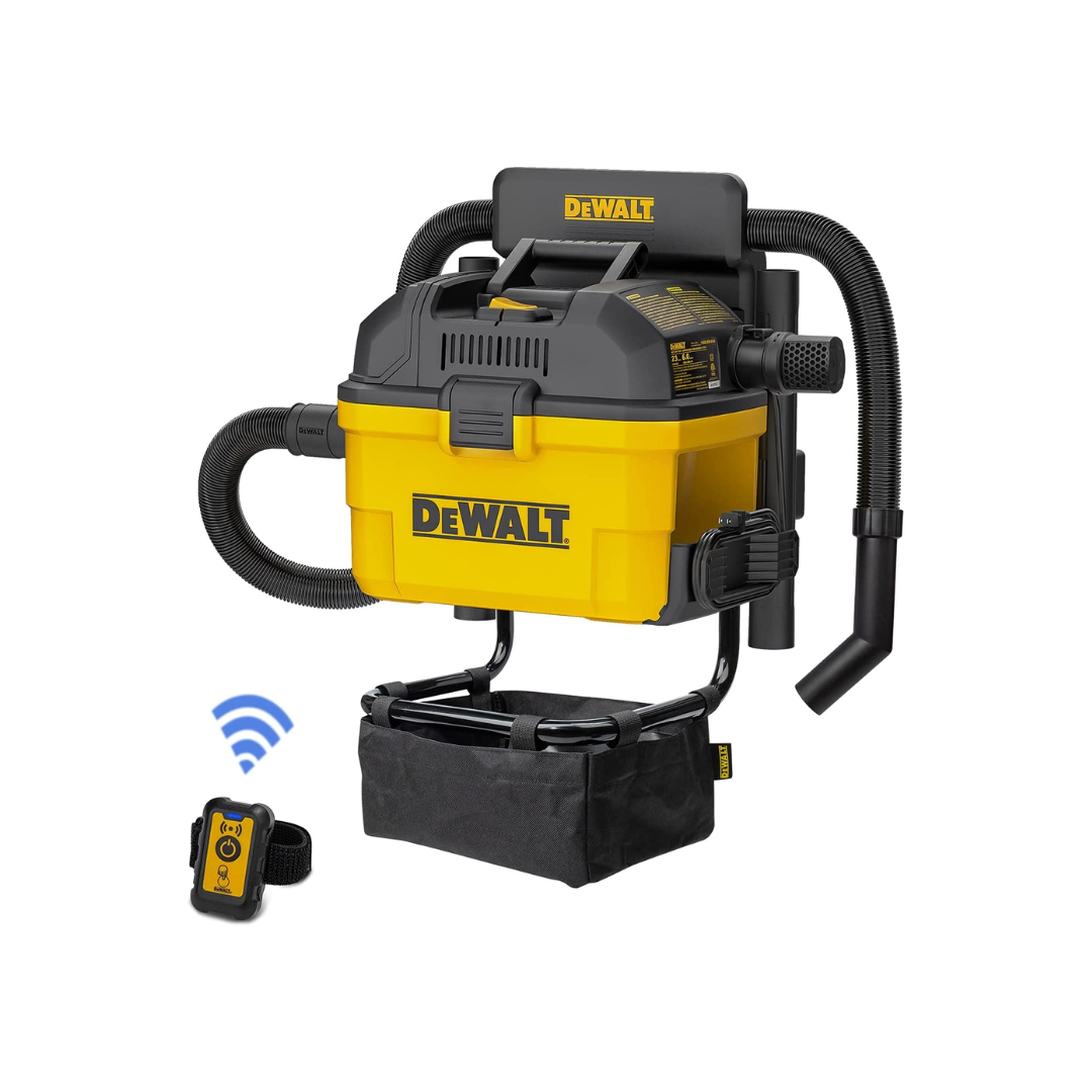 DEWALT DXV06G Portable 6 Gallon 5 Horsepower Wall-Mounted Garage Wet Dry Vacuum Cleaner