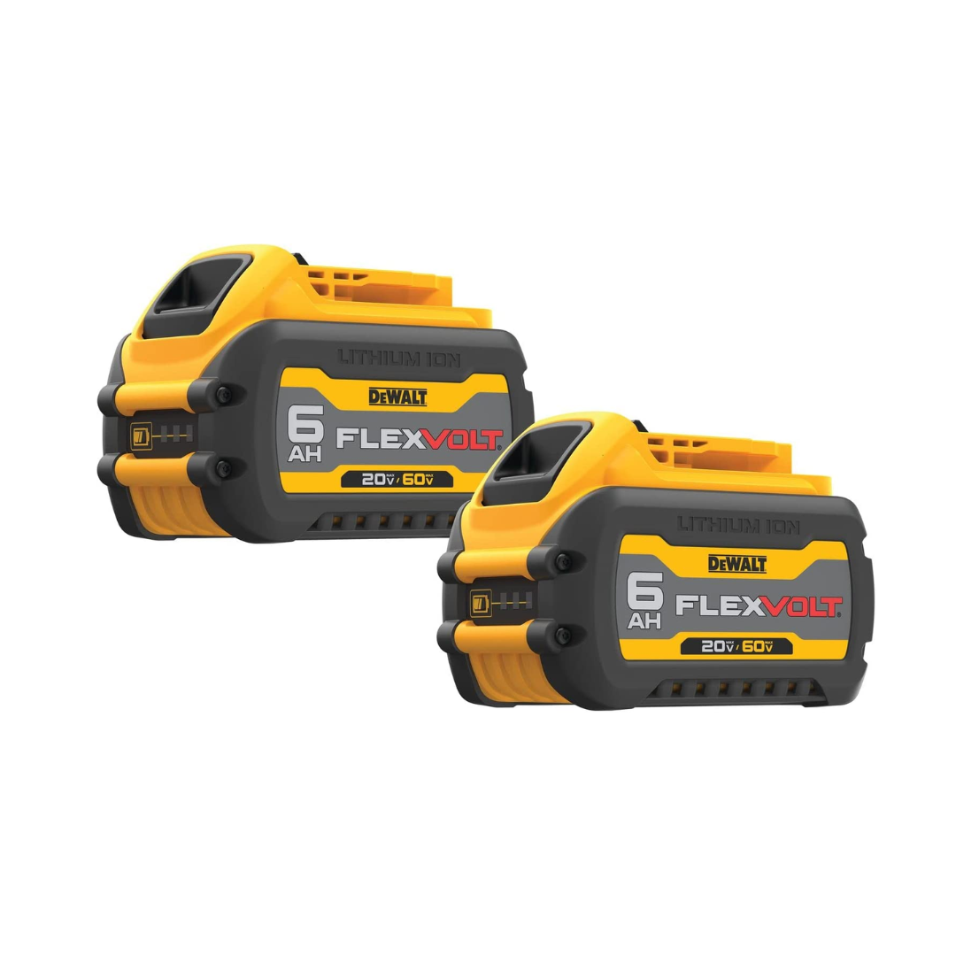 DEWALT DCB606-2 20V/60V MAX Batteries, Premium, 6.0-Ah 2 Pack