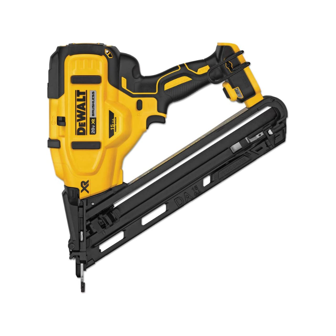 DEWALT DCN650B 20V MAX Finish Nailer, Angled, 15GA