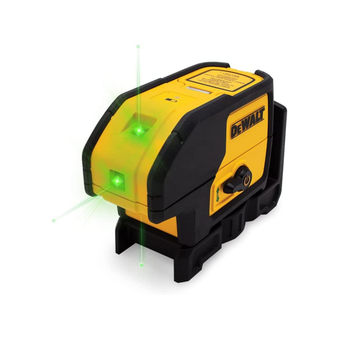 DEWALT DW083CG Laser Level, 3 Spot, Green, 30-Foot Range