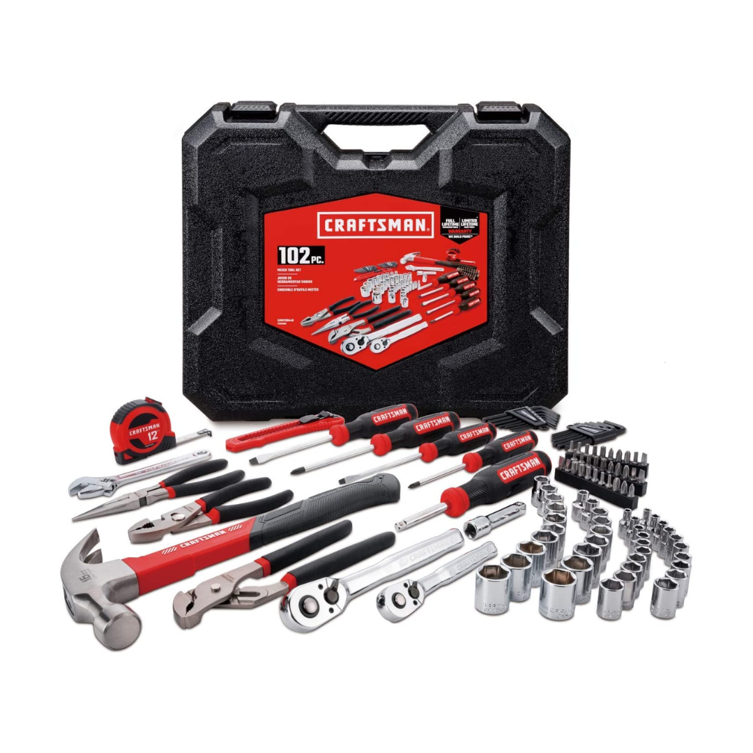 CRAFTSMAN CMMT99448 Home Tool Kit / Mechanics Tools Kit, 102-Piece