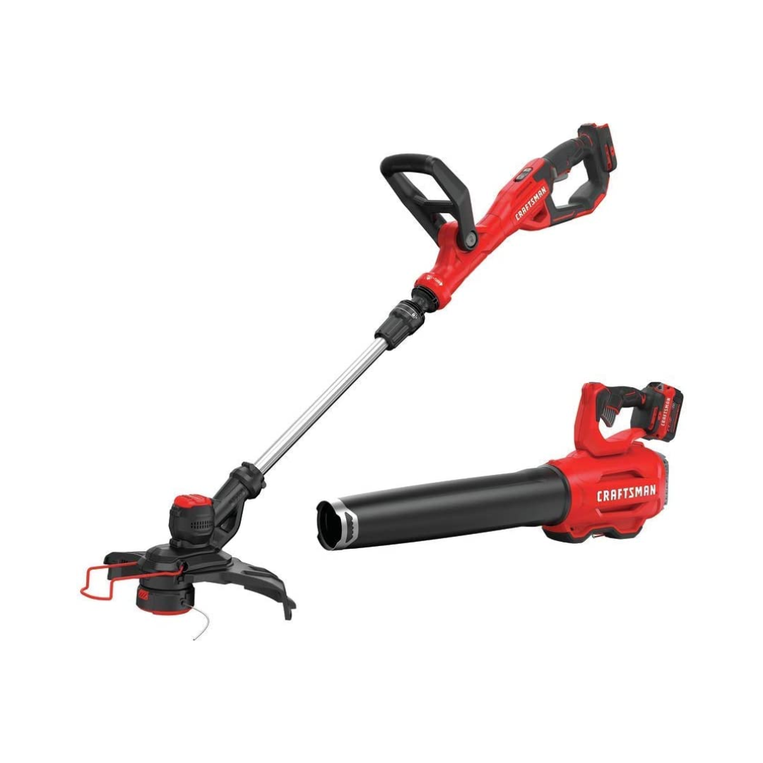 CRAFTSMAN CMCK297M1 V20 String Trimmer and Blower Combo Kit, Cordless