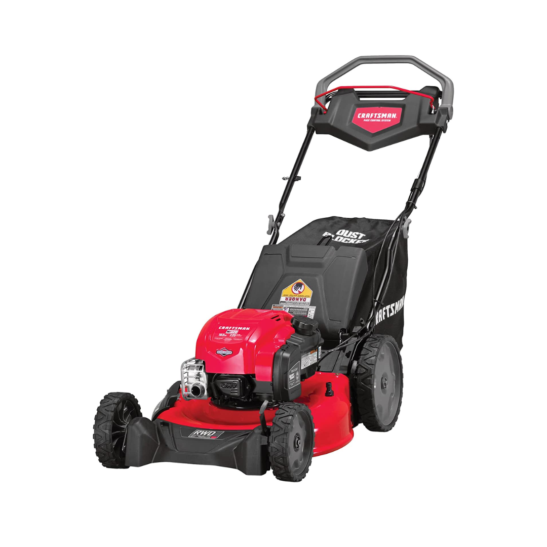 CRAFTSMAN 12BBP2R3793 M320 163-cc 21-in Self-Propelled Gas Lawn Mower with Briggs & Stratton Engine, Liberty Red