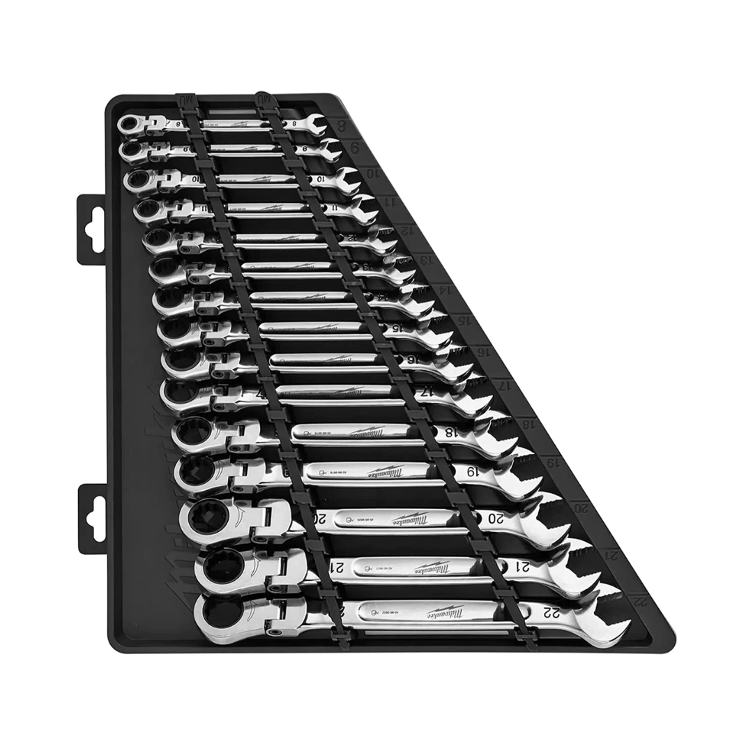 MILWAUKEE 48-22-9513 15 Piece Metric Flex Head Wrench Set