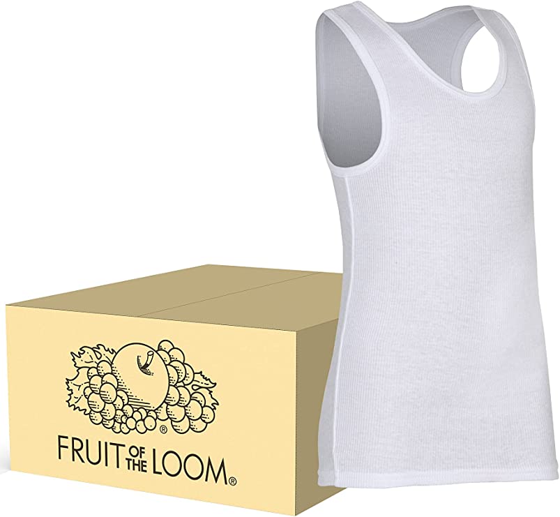 Fruit of the Loom Boys' Cotton Tank Top Undershirt (Multipack)