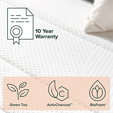 ZINUS 12 Inch Memory Foam Spring Hybrid Mattress/Euro Top Innerspring Mattress