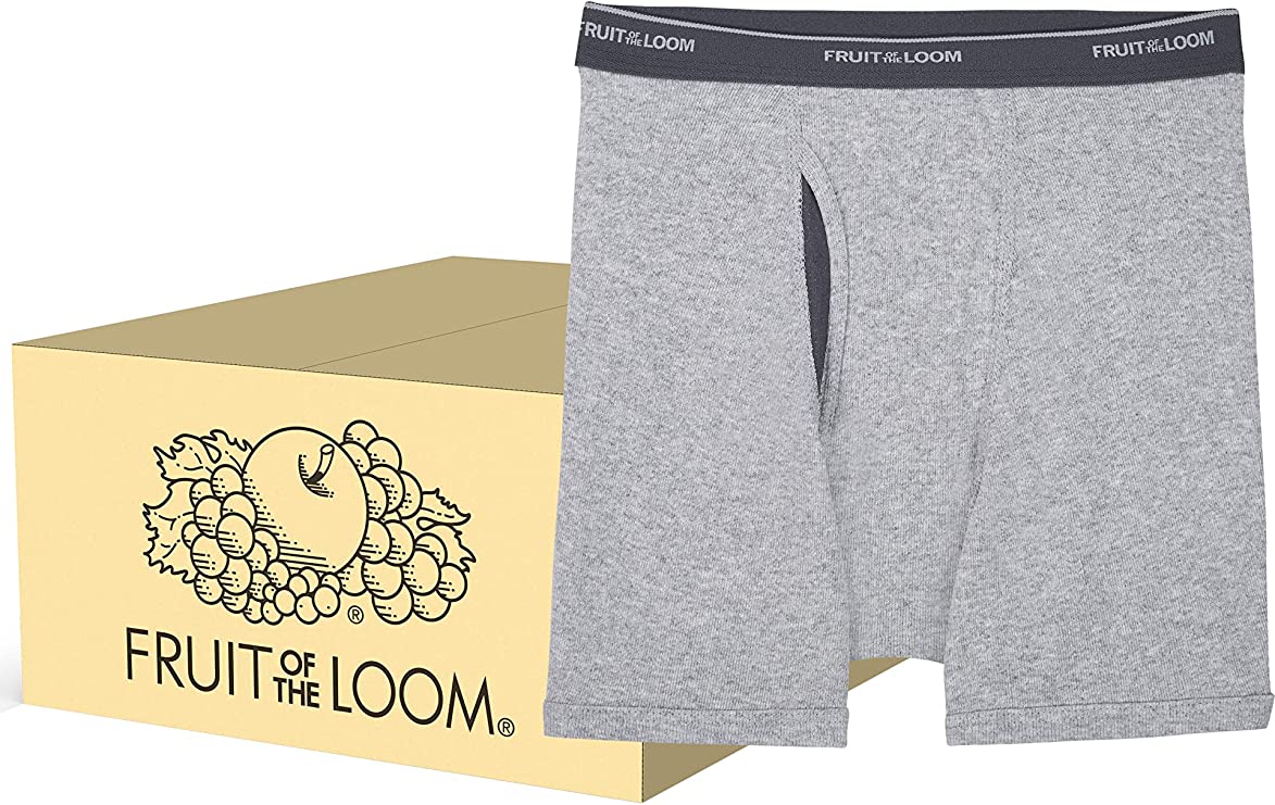 Fruit of the Loom Boys' Tag Free Cotton Boxer Briefs, Boys