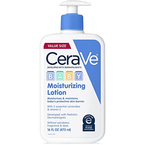 CeraVe Baby Moisturizing Lotion, 16 Oz - with 3 Essential ceramides & Vitamin E